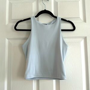 Express Body Contour Double Lined Tank Size S Light Blue